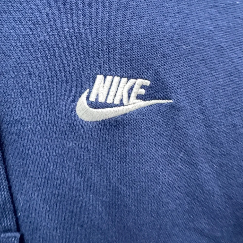 Nike Sportswear Hoodie Mens Large Navy Blue Long Sleeve Fleece Pullover Athletic